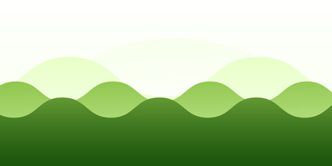 Abstract green Wavy Background, Modern banner background, wave shape background, Green color background.