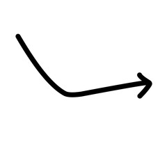 Fototapeta premium hand drawn arrow