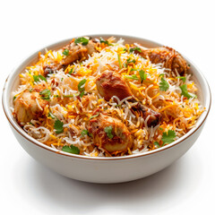 delicious dish of biryani in haandi generative ai