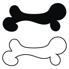 Dog bone icons. Vector file illustration. EPS 10