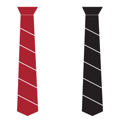 Tie icon vector set. professional necktie line symbol. businessman suit neck tie icon collection.