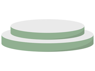 Round Empty Podium Background Illustration