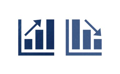 chart icon symbol blue with texture