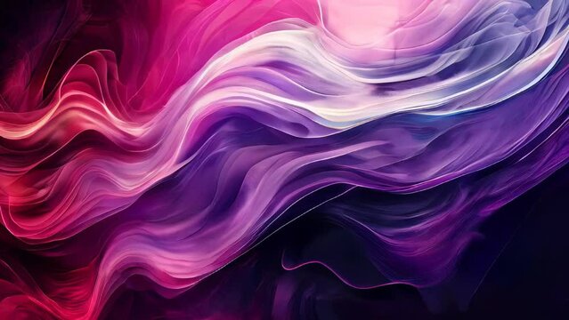 abstract background with smooth lines in pink, purple and blue colors