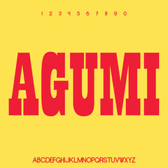AGUMI UNIQUE lowercase display font typeface to make your brand looks premium