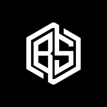 BS letter logo design in illustration. Vector logo, calligraphy designs for logo, Poster, Invitation, etc.