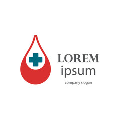 charity logo design caring for blood donors