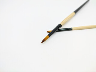 watercolor brush with a pointed tip