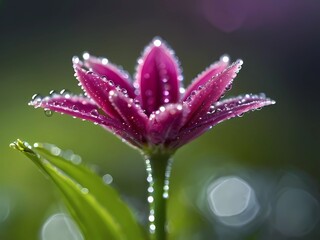 Flower with dew drops | Macro flower photography | Water droplet on flower petal | Water bead on flower | Rain on rose | Water droplet reflection on flower | Flower after rain | Raindrops on petals