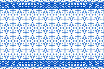 Asian seamless, Asian embroidery motifs. Vector illustration