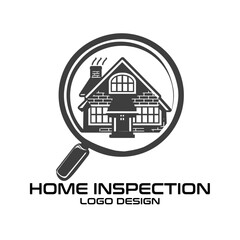 Home Inspection Vector Logo Design
