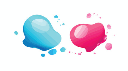 Bubble Speech and Chat Symbol Icon Vector Design 