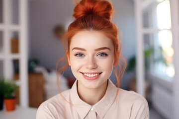 portrait of a smiling woman