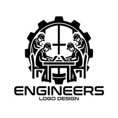 Engineers Vector Logo Design