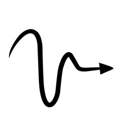 doodle arrow sign