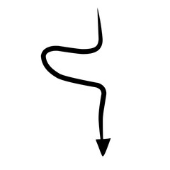 doodle arrow sign