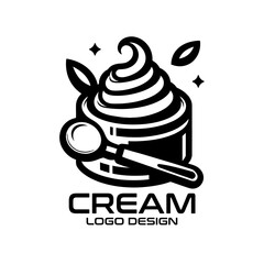 Cream Vector Logo Design