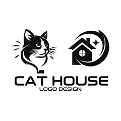 Obraz premium Cat Vector Logo Design
