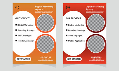 New flyer design template print ready 