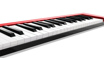 A closeup shot of the piano keys 