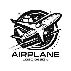 Airplane Vector Logo Design