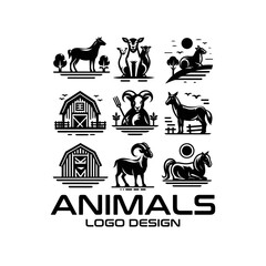 Animals Vector Logo Design