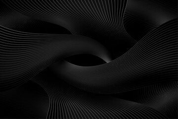 black wavy linear background 5