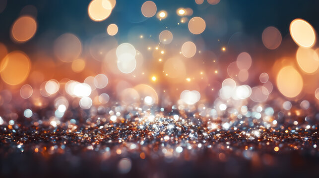 Abstract flash light background blurred bokeh