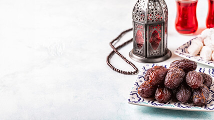 Fresh Medjool Dates. Ramadan kareem.