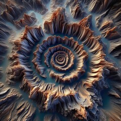 olden Geometric Dance: A Luminous Interplay of Ethereal Light and Shadow Across Textured Layers and Mystical Valleys