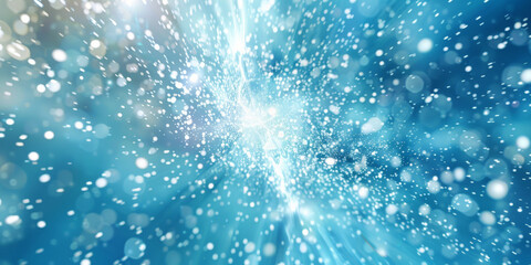  white blue  light rays on blue sky and clouds background,  banner,abstract beautiful rays of light  