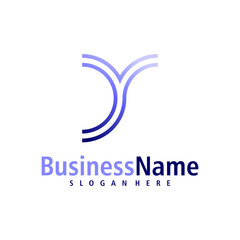 Letter Y logo design vector. Creative Initial Y logo concepts template