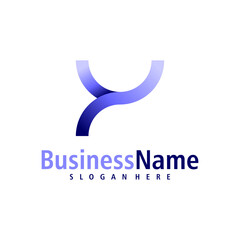 Letter Y logo design vector. Creative Initial Y logo concepts template