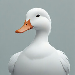 duck, duck on white, close up of a duck, ilustration duck, 3d duck, art duck, duck wallpaper, duck background, cute duck, white duck, duckie white