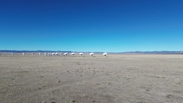 Landing in Very Large Array, New Mexico