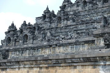 Borobudur Temple,  the biggest buddhist temple and UNESCO World Heritage Site, Central Java, Indonesia
