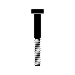 Self-tapping screw icon vector. Screw illustration sign. Bolt symbol or logo.
