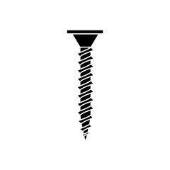 Self-tapping screw icon vector. Screw illustration sign. Bolt symbol or logo.
