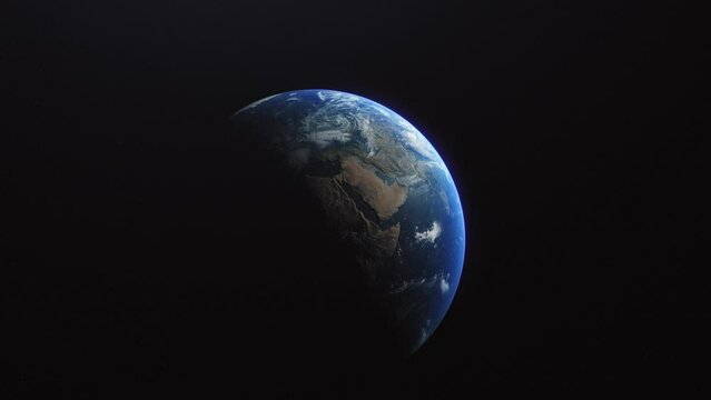 Saudi Arabia Slow Zoom Gulf Middle East Planet Space Realistic 