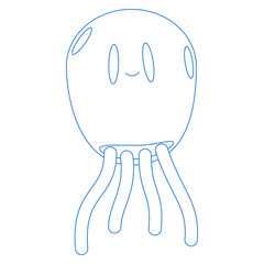 Line Art Jellyfish