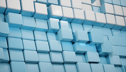 Blue Cubes Wall Background colorful background