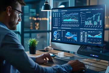 Efficient Data-Driven Business Analysis Using Advanced Virtual Dashboard and Metrics Monitoring System for Informed Financial and Strategic