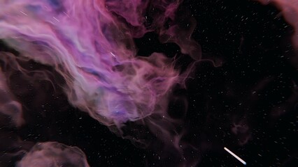 space nebulas and stars gracefully traverse the universe in a stunning celestial display