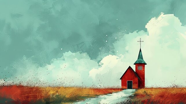 Church Governance Realistic Illustration  Minimalist Style  Muted Colors