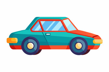 A toy car  vector arts illustration 