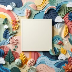 3D Greeting Card: The Beauty of Paper Art Style