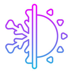 Heating and cooling Icon
