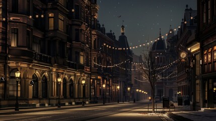 Enchanting Nightscapes Illuminating the Past with Modern Light in a Historic City District