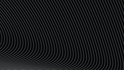 Black oblique curved lines background vector image