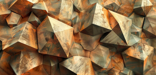 Rusty geometric forms converge, crafting a narrative of decay and design.